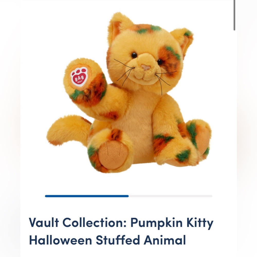 Pumpkin kitty Build a Bear